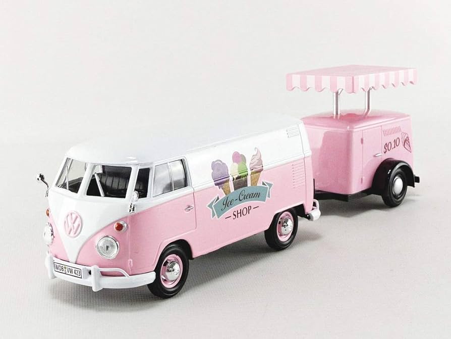 ミニカー Auroramode RWB964 VW-T1 trailer set Aurora Model LBWK Set Volkswagen T1 Trailer & Porsche 964